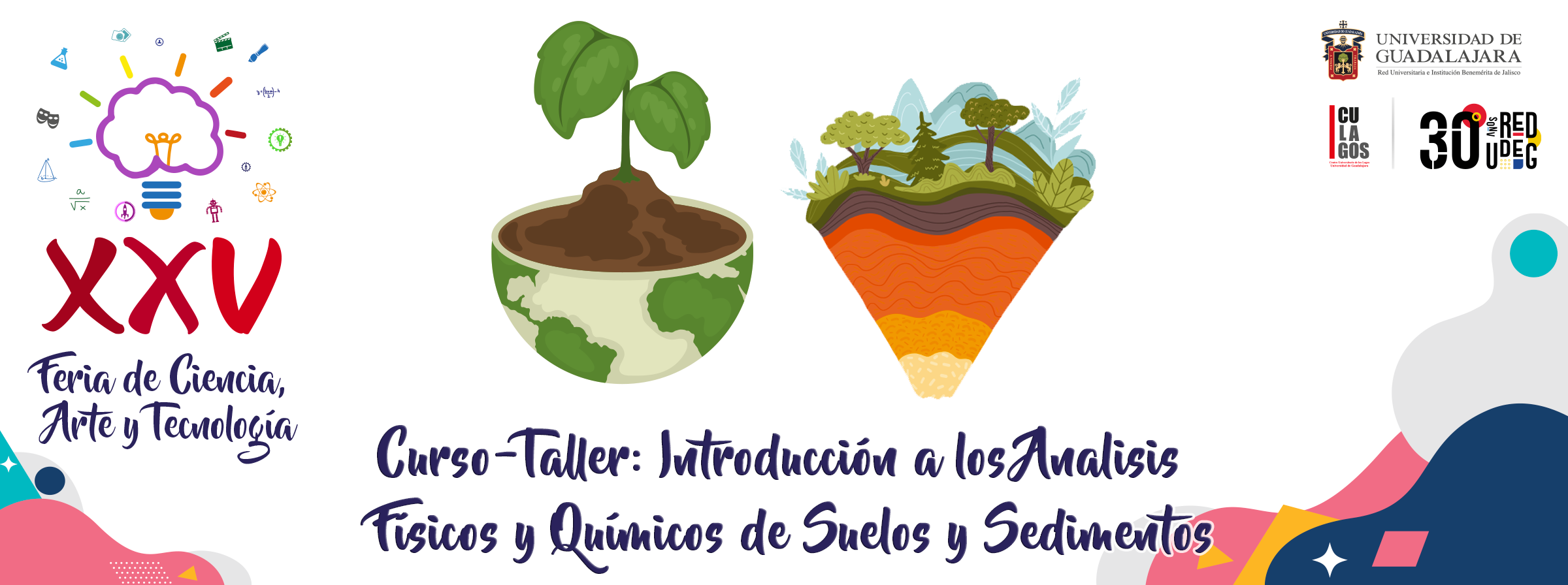 Banner - Curso-taller: Introducción a los análisis físicos y químicos de suelos y sedimentos