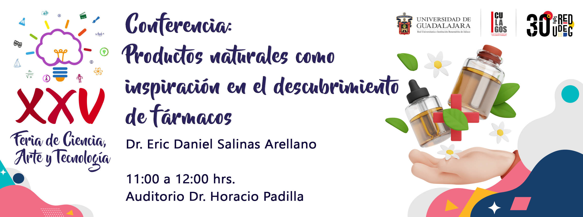 Banner - Conferencia: Productos naturales como inspiración en el descubrimiento de fármacos