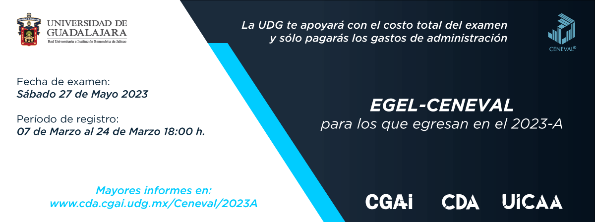 Banner Aplicación del examen EGEL CENEVAL Institucional