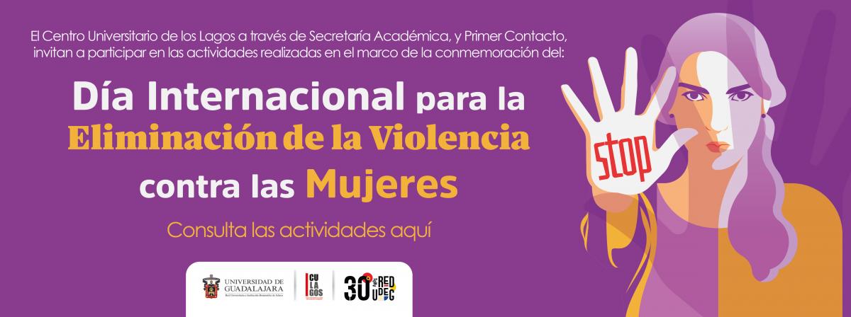 Banner - Día internacional para la Eliminación de la Violencia contra las Mujeres