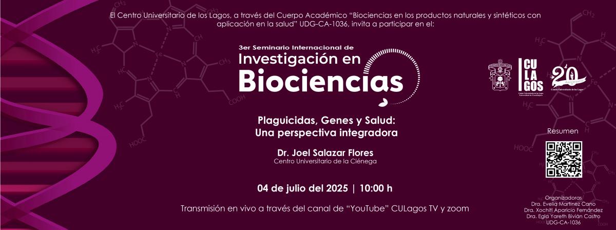  SEMINARIO INTERNACIONAL DE INVESTIGACION EN BIOCIENCIAS