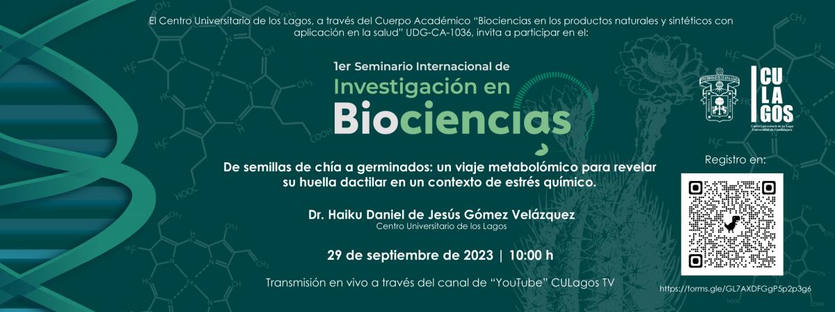 Banner - 1er Seminario Internacional de Investigación en Biociencias
