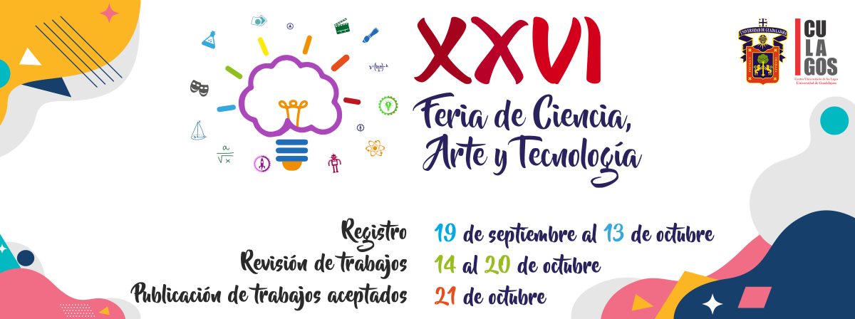 Banner Fechas - XXVI Feria de la Ciencia, Arte y Tecnología