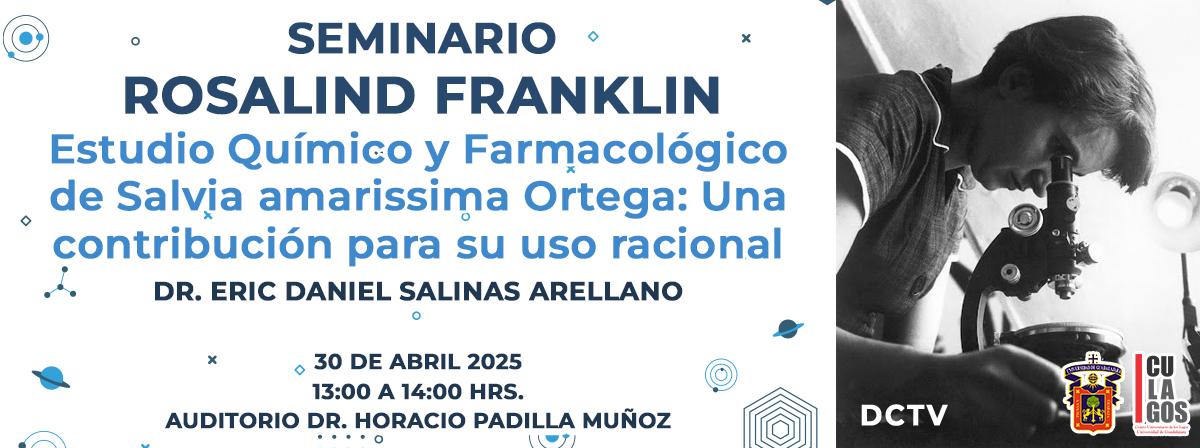 Banner Seminario Rosalind Franklin - 30 de abril de  2025