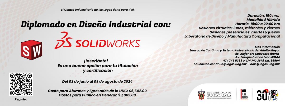 Banner - Diplomado en Diseño Industrial con Solidworks
