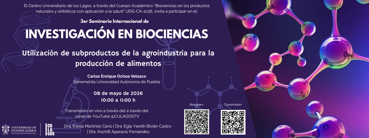 Banner Seminario de investigación en Biociencias