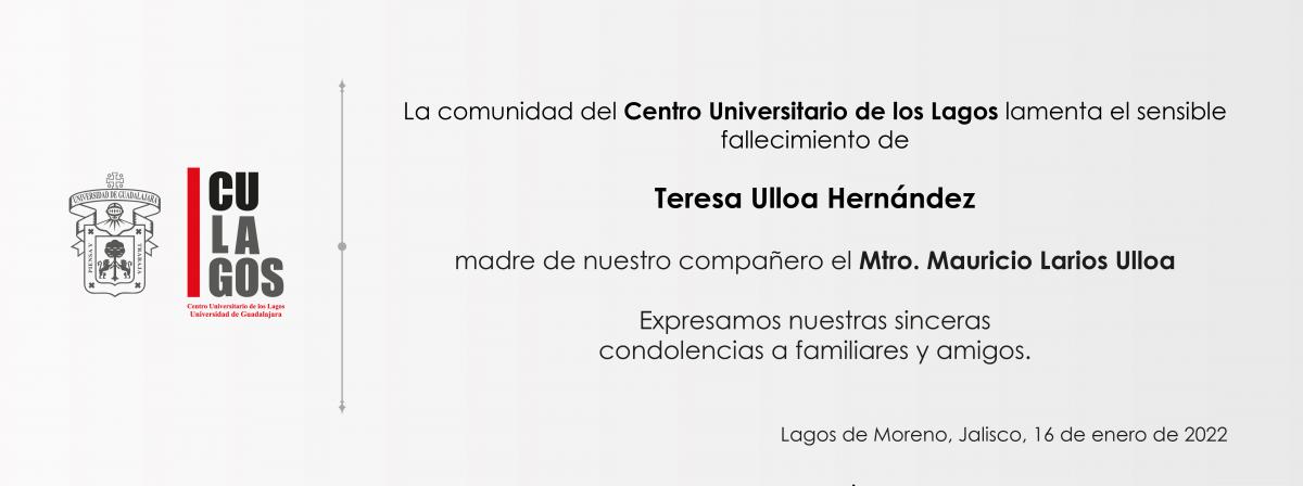 Esquela Teresa Ulloa Hernández