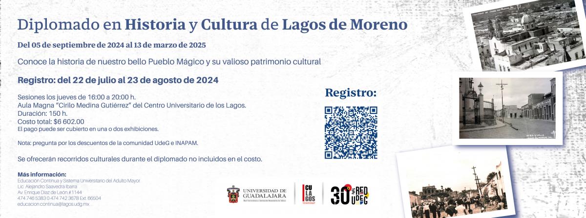 Banner - Diplomado en Historia Cultural de Lagos de Moreno