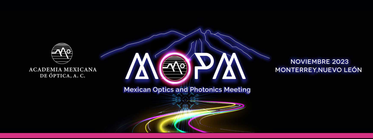 Banner - Congreso internacional "Mexican Optics and Photonics Meeting" (MOPM)