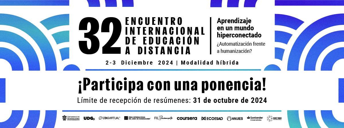 Banner - XXXII Encuentro Internacional de Educación a Distancia de la Universidad de Guadalajara